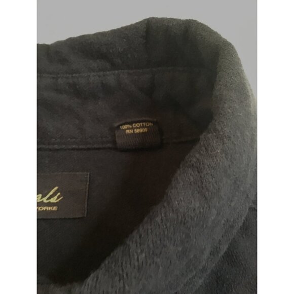 ROUNDTREE & YORKE CASUALS- MENS BLUE 100% COTTON BUTTON DOWN -SIZE X-LARGE - Picture 6 of 7